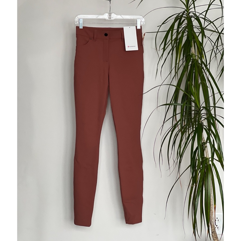 Lululemon City Sleek Slim-Fit 5 Pocket High-Rise Pant Ancient Copper Size 26